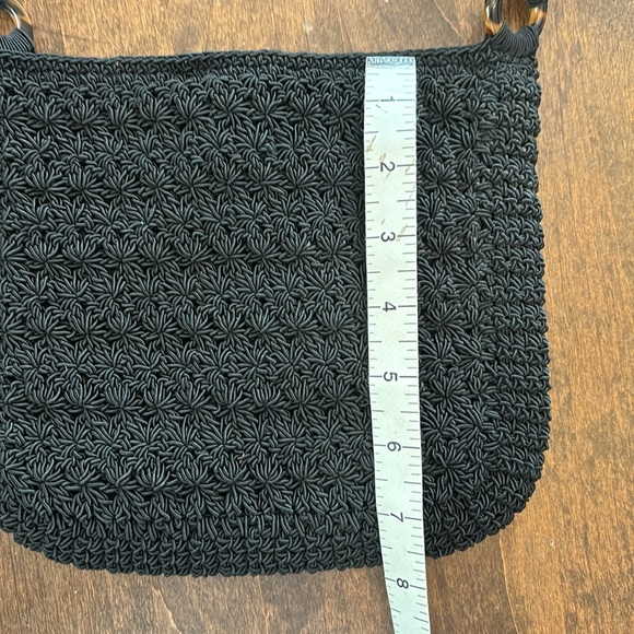 Black Crochet Crossbody bag - Picture 8 of 9